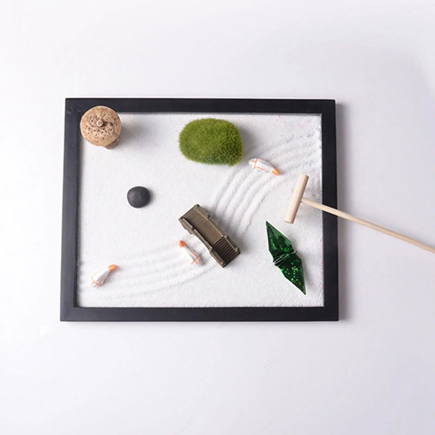 Zen Garden Sand Box Accessories – Desktop Meditation & Décor Set