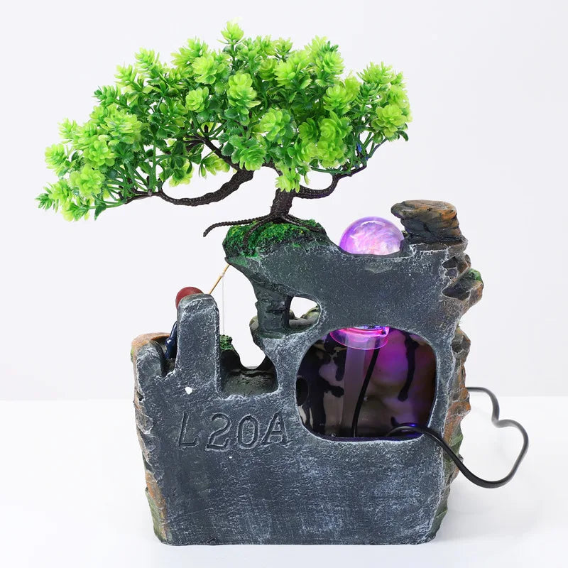 Zen Tabletop Water Fountain – Indoor Relaxation & Flowing Water Decor