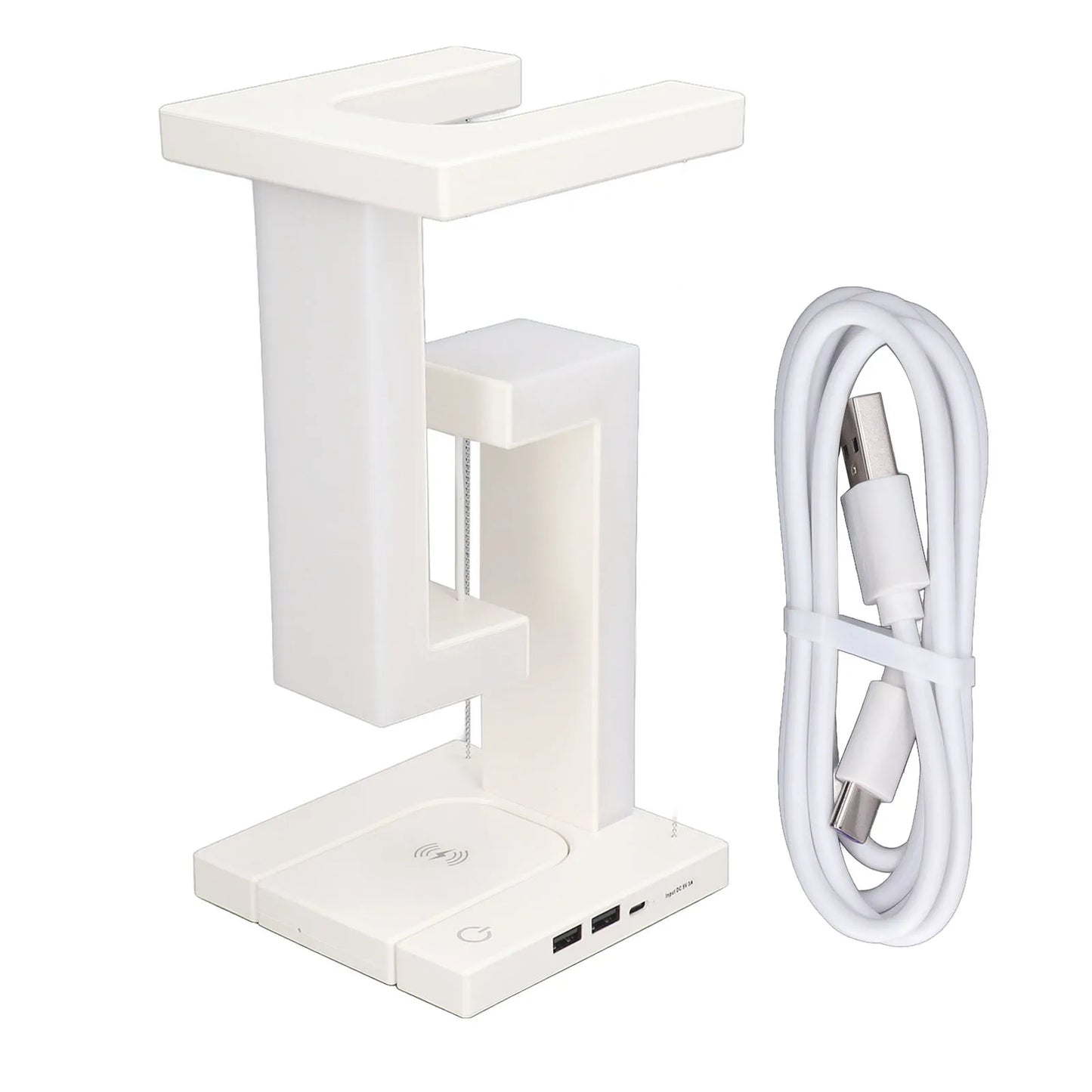 Levitating LED Table Lamp with Wireless Charging