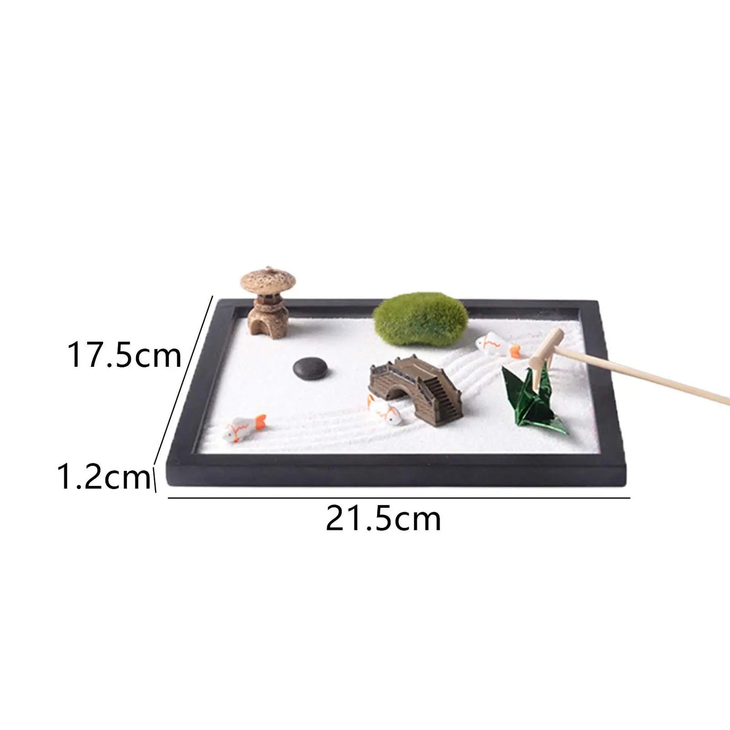 Zen Garden Sand Box Accessories – Desktop Meditation & Décor Set