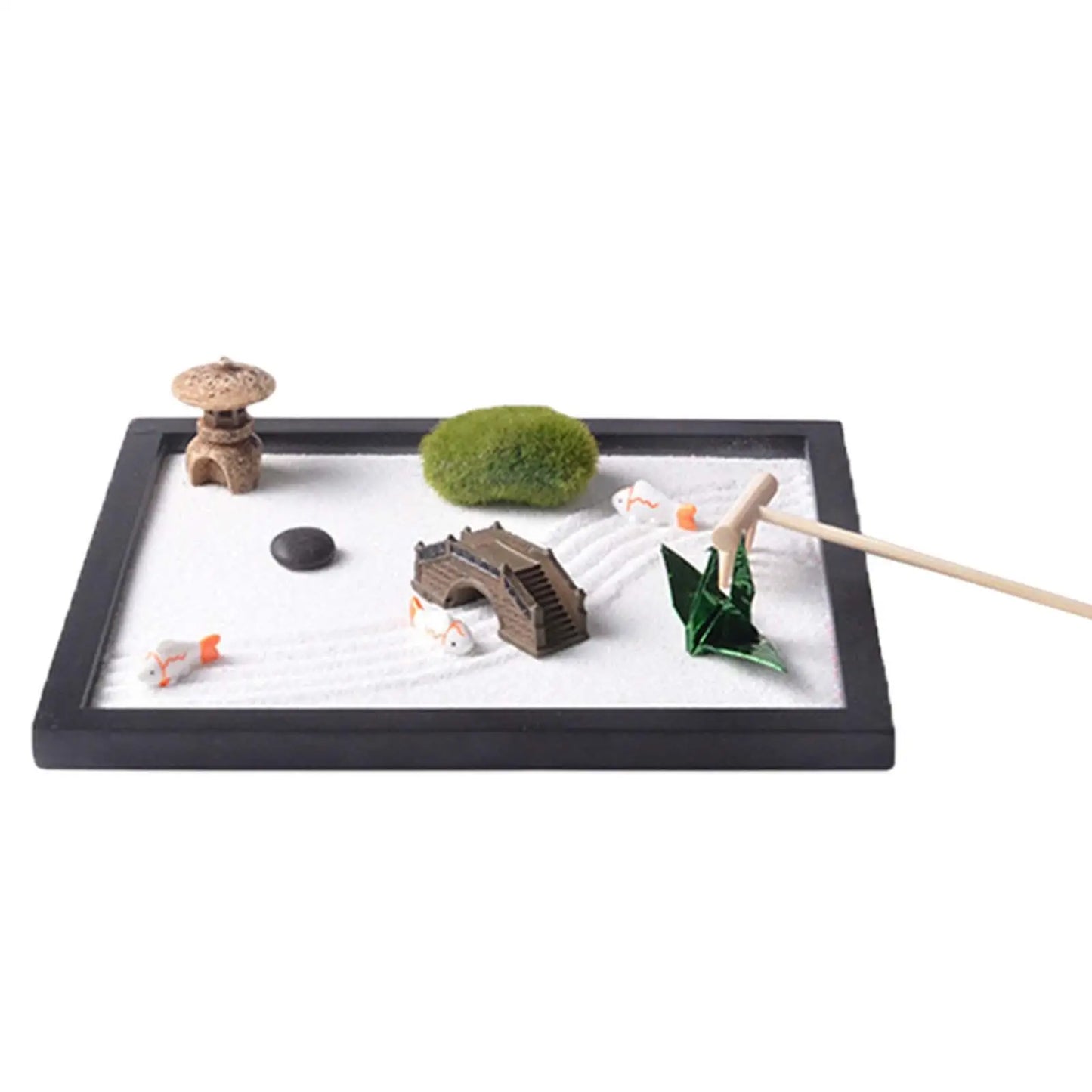 Zen Garden Sand Box Accessories – Desktop Meditation & Décor Set