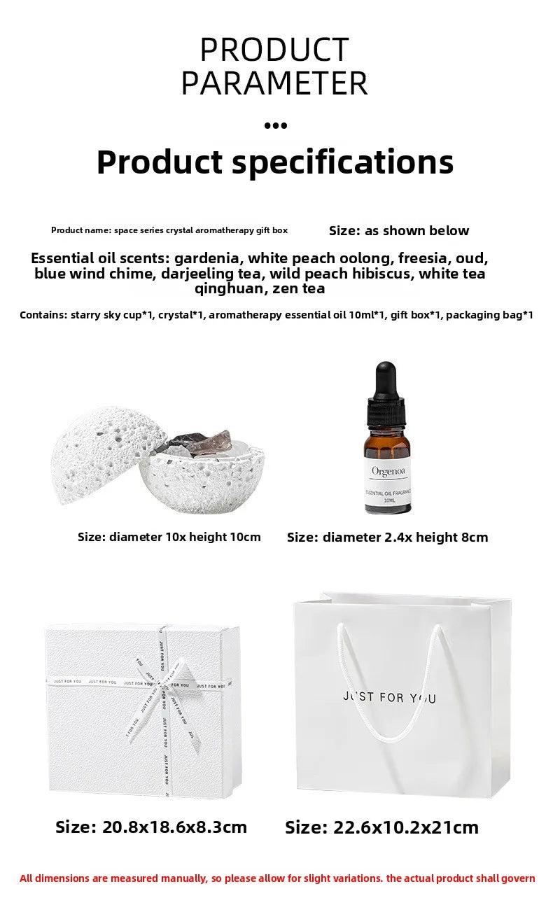 Volcano Rock Aromatherapy Diffuser – Fireless Crystal Essential Oil Home Fragrance