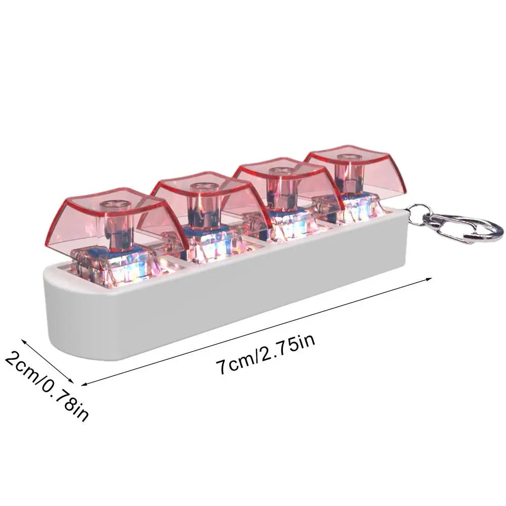 Mini Keyboard Keycap Fidget Keychain – Relief Button Toy