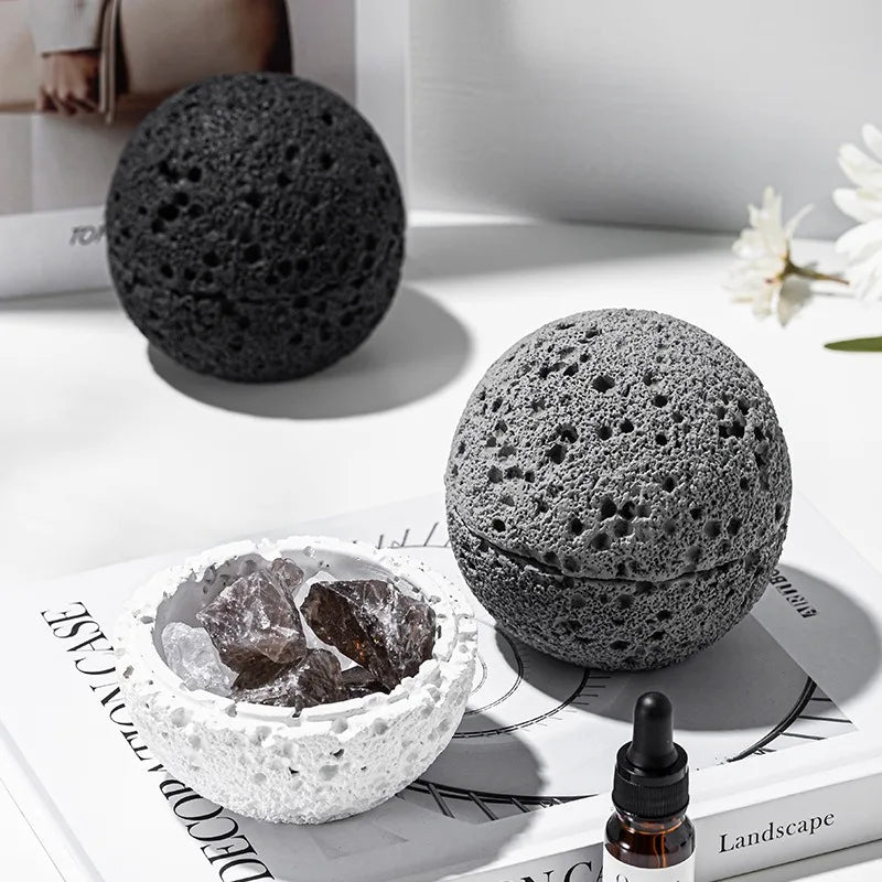 Volcano Rock Aromatherapy Diffuser – Fireless Crystal Essential Oil Home Fragrance