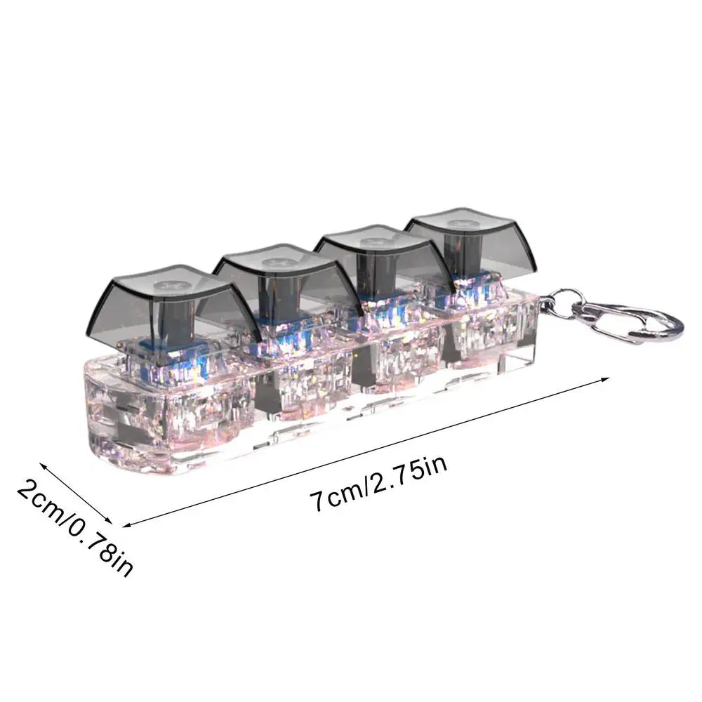 Mini Keyboard Keycap Fidget Keychain – Relief Button Toy