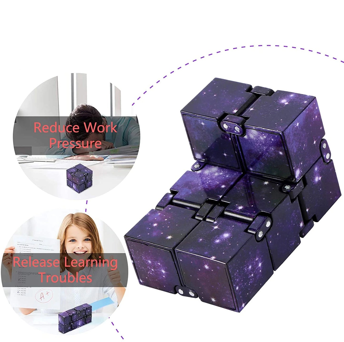 Infinity Cube Fidget Toy – Stress & Focus Aid