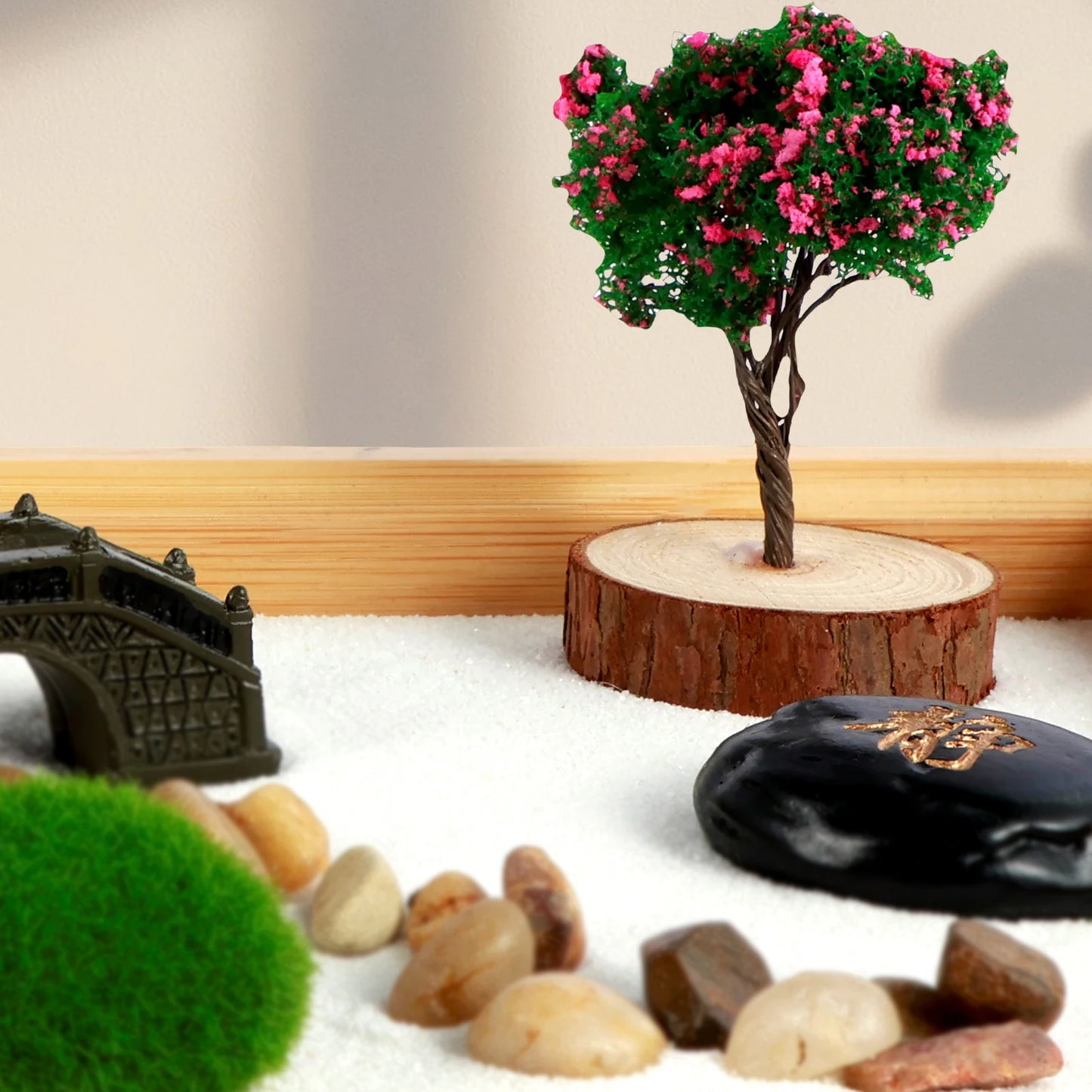 Mini Zen Garden Kit – Desktop Sand Tray for Relaxation & Focus