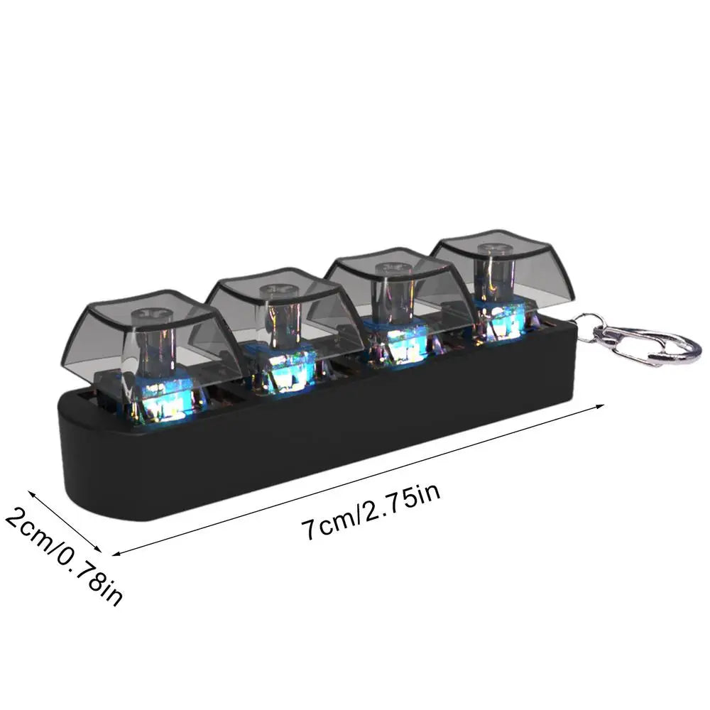 Mini Keyboard Keycap Fidget Keychain – Relief Button Toy