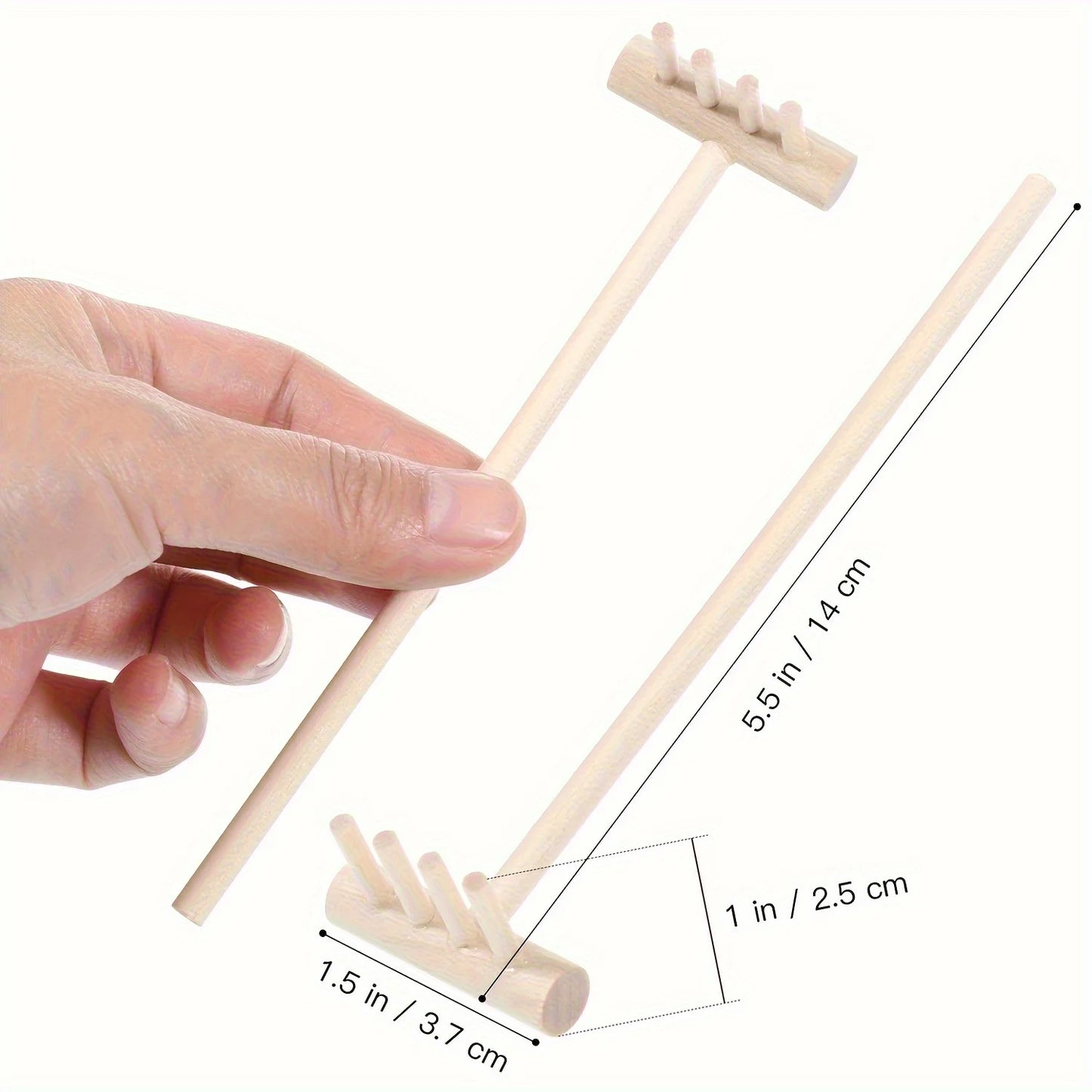Mini Zen Garden Rake Set – 6-Piece Desktop Sand Tool Kit