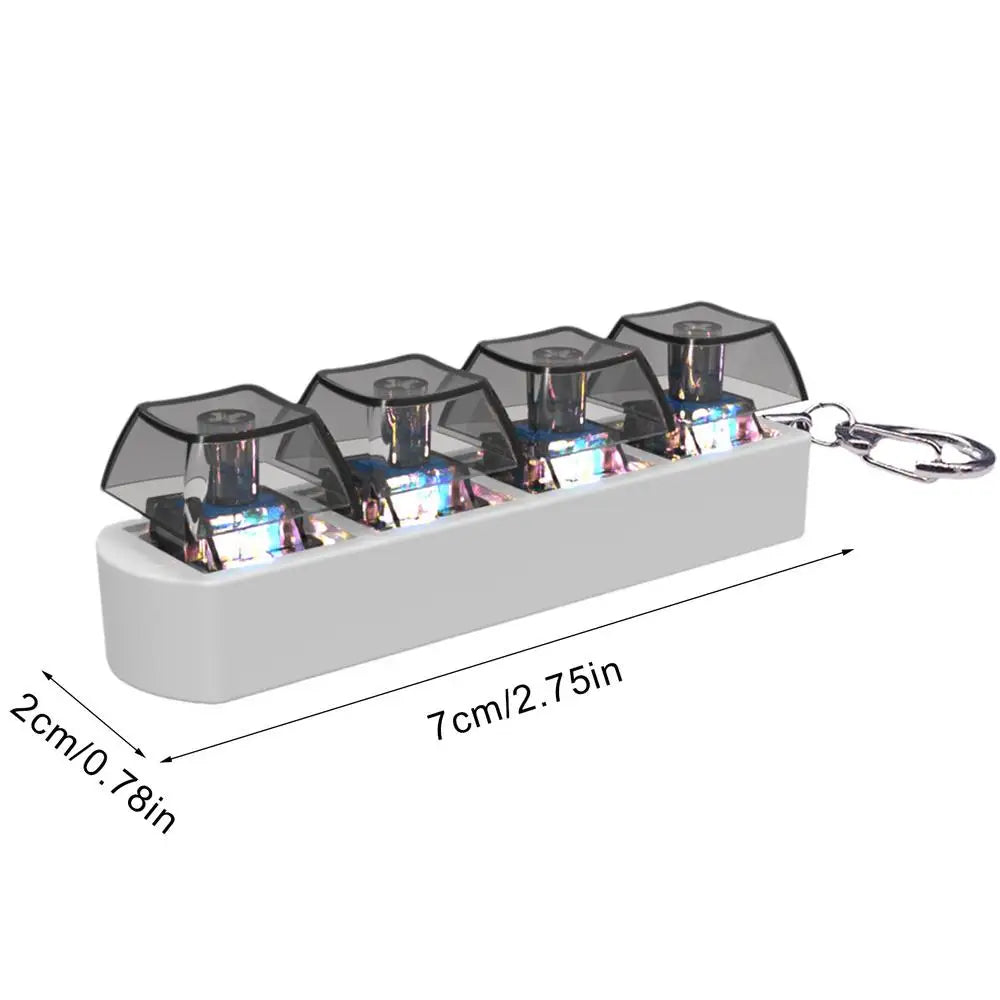 Mini Keyboard Keycap Fidget Keychain – Relief Button Toy