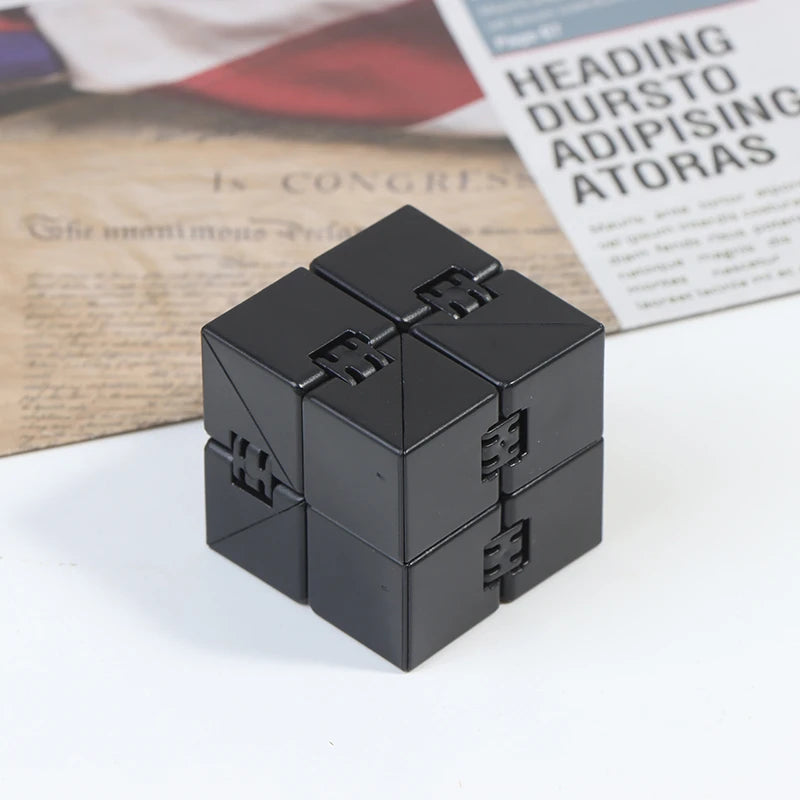 Infinity Flip Cube – Compact Stress Relief Fidget Toy for Work & Focus