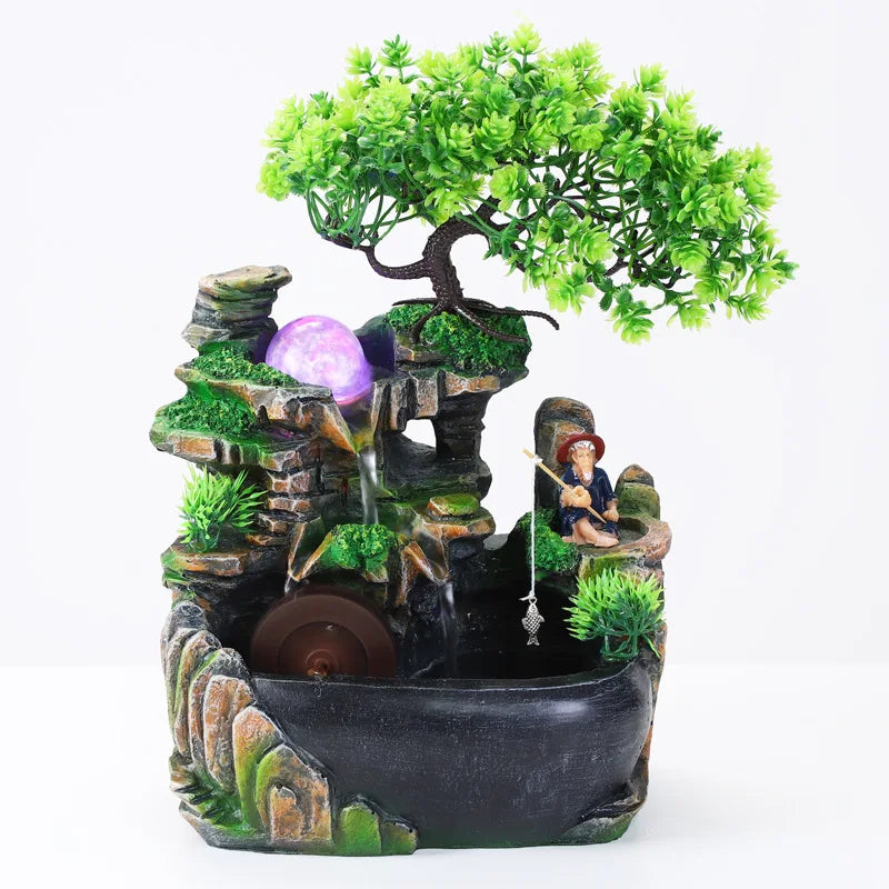 Zen Tabletop Water Fountain – Indoor Relaxation & Flowing Water Decor