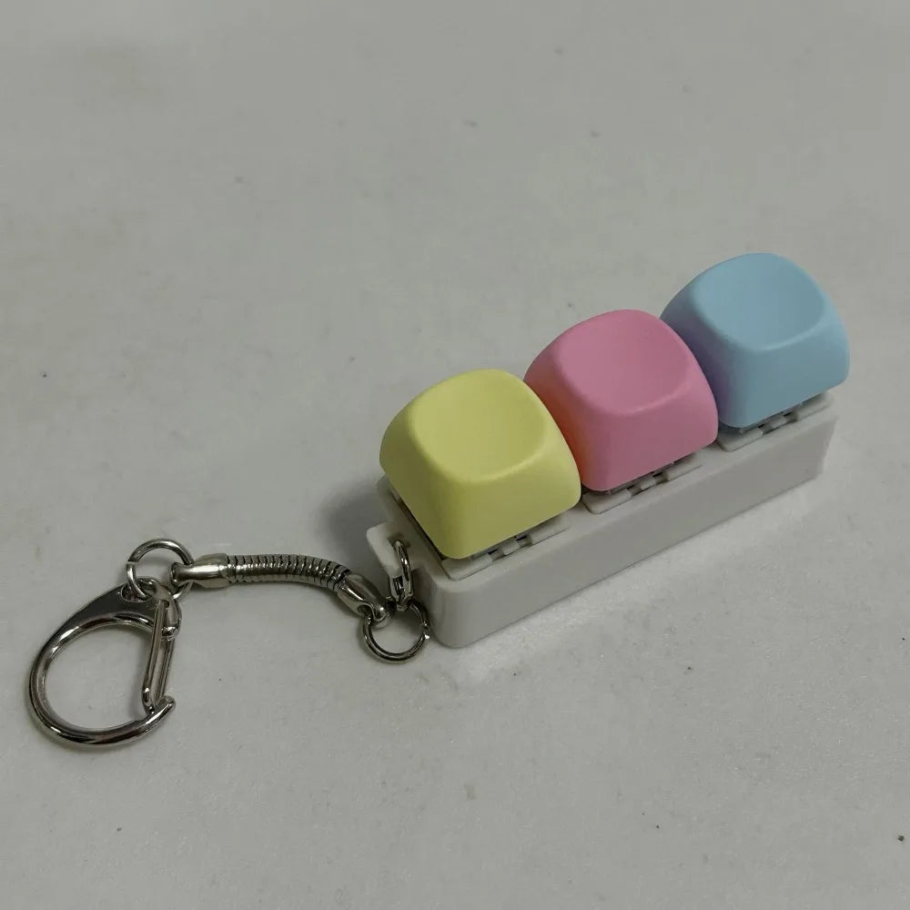 Mini Keyboard Clicker - Relief Fidget Keychain