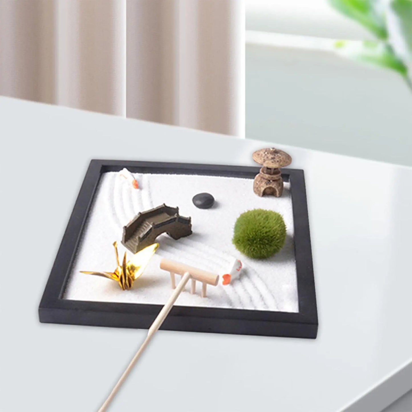 Zen Garden Sand Box Accessories – Desktop Meditation & Décor Set