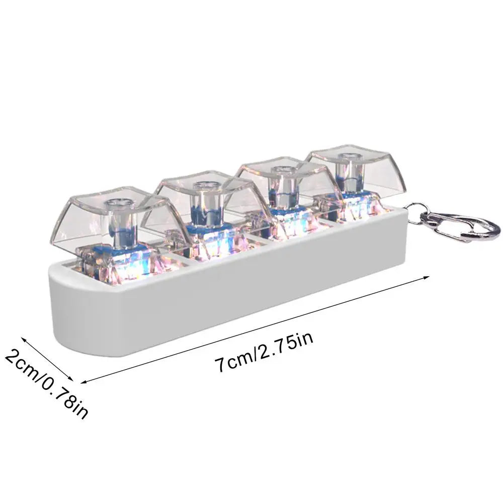 Mini Keyboard Keycap Fidget Keychain – Relief Button Toy