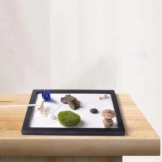Zen Garden Sand Box Accessories – Desktop Meditation & Décor Set