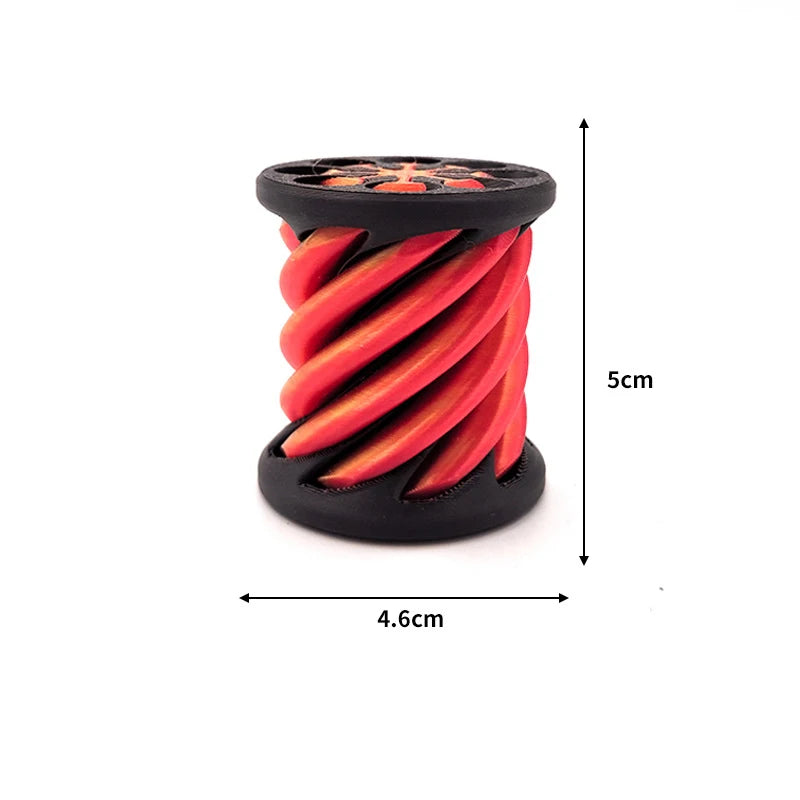 3D Spiral Rotating Fidget Toy - Stress Relief Spinner for Kids & Adults