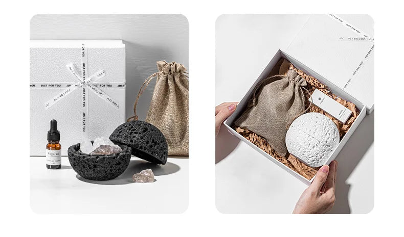 Volcano Rock Aromatherapy Diffuser – Fireless Crystal Essential Oil Home Fragrance