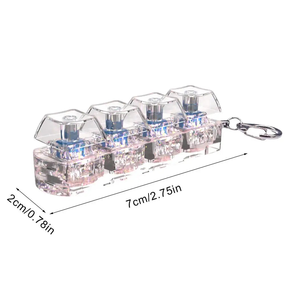 Mini Keyboard Keycap Fidget Keychain – Relief Button Toy