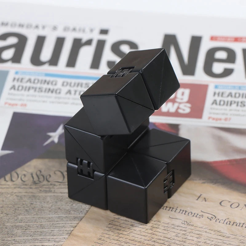 Infinity Flip Cube – Compact Stress Relief Fidget Toy for Work & Focus