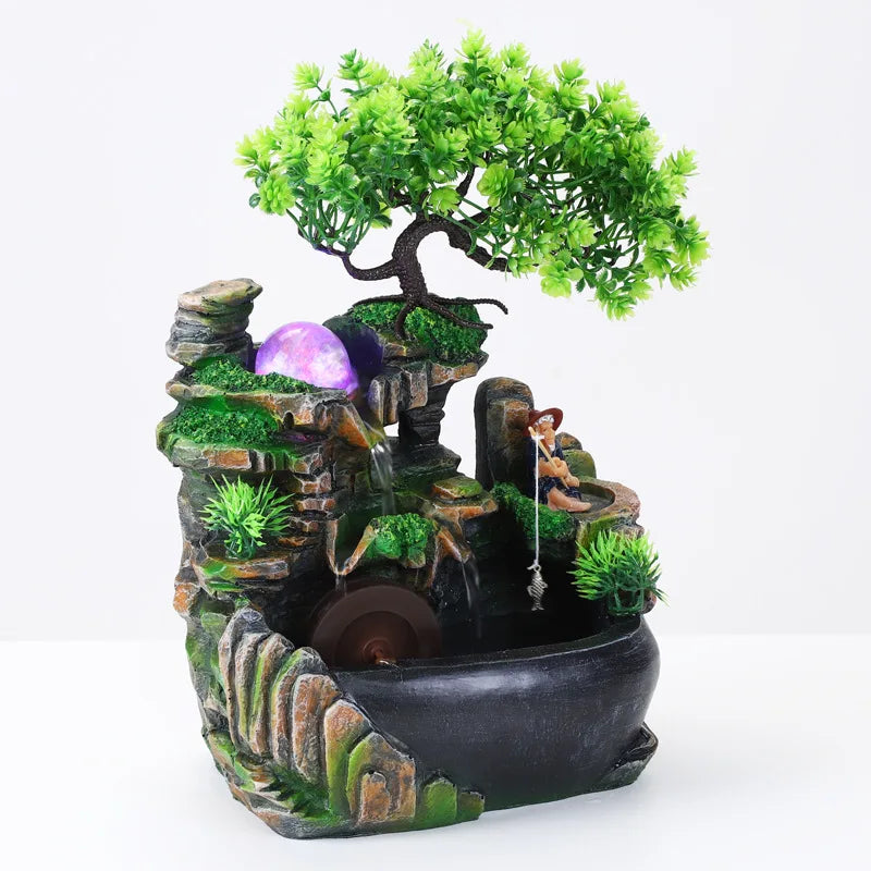 Zen Tabletop Water Fountain – Indoor Relaxation & Flowing Water Decor