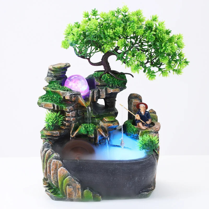 Zen Tabletop Water Fountain – Indoor Relaxation & Flowing Water Decor