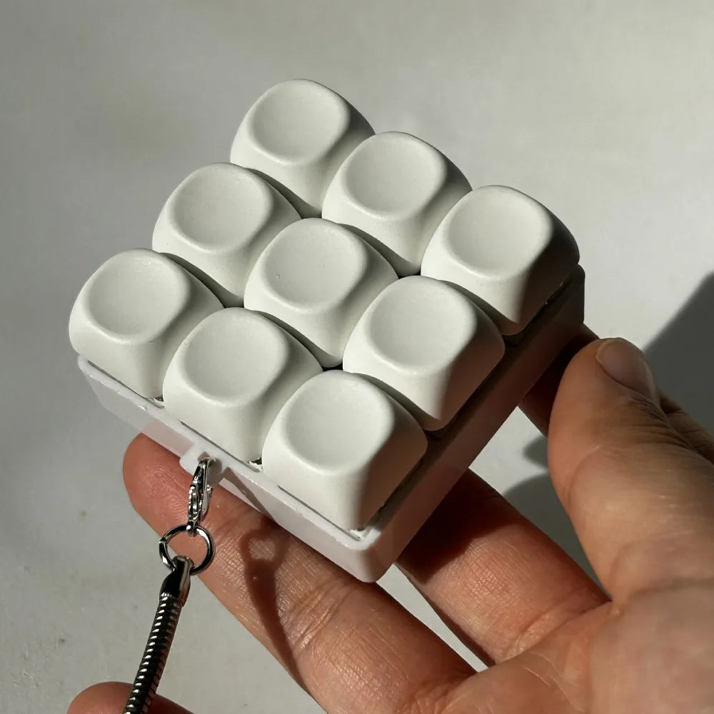 Mini Keyboard Clicker - Relief Fidget Keychain