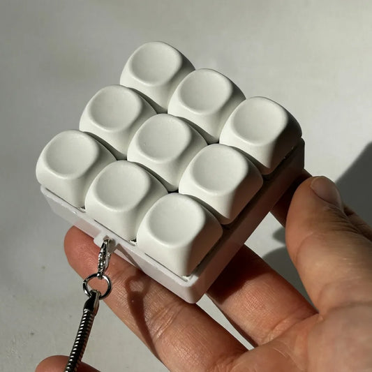 Mini Keyboard Clicker - Relief Fidget Keychain