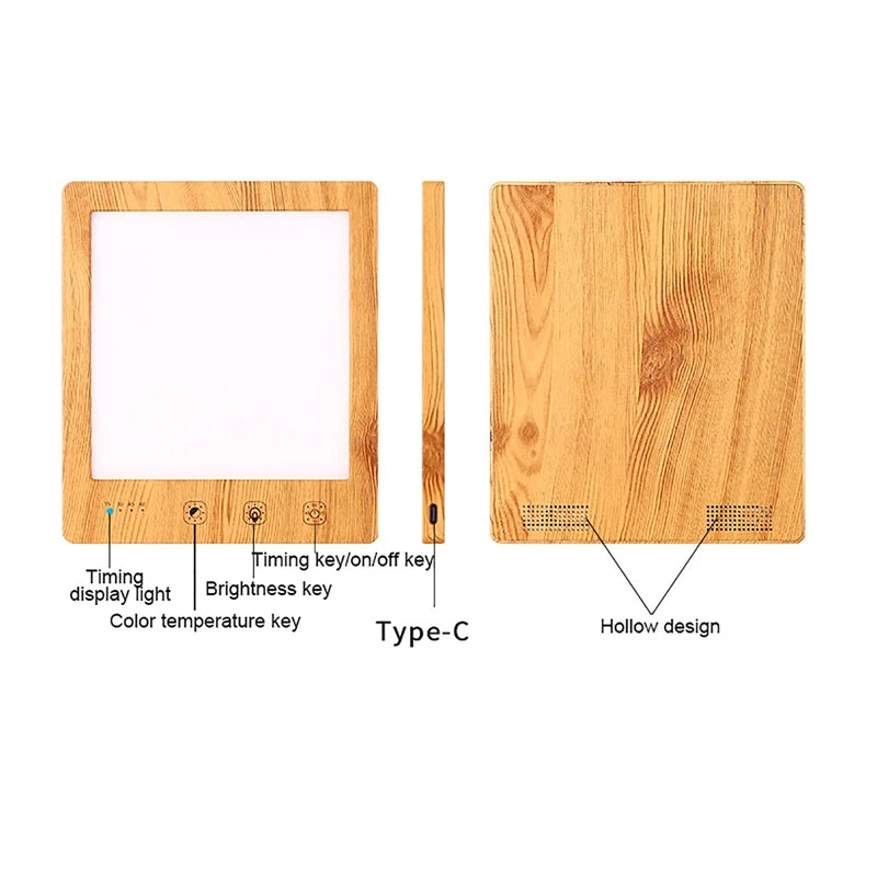 Portable LED Light Therapy Lamp – Touch Control & Adjustable Brightness