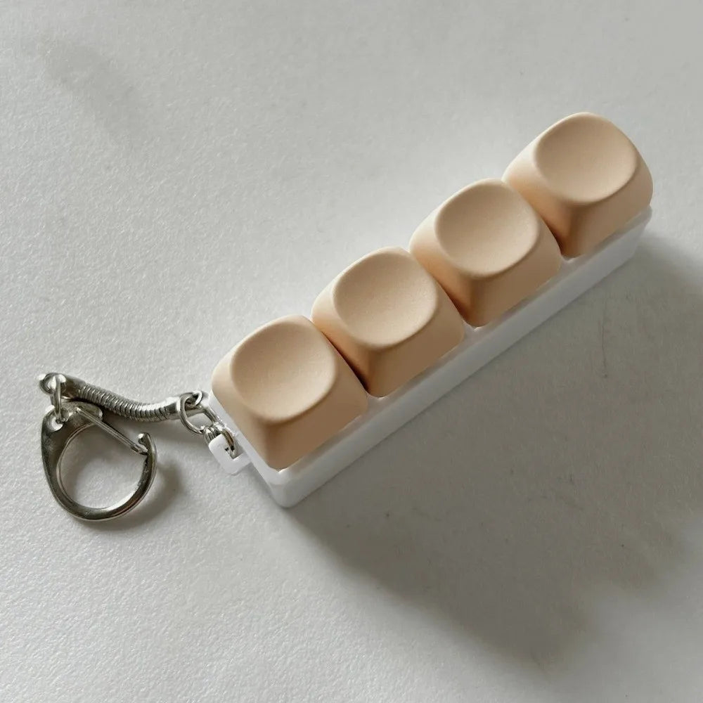 Mini Keyboard Clicker - Relief Fidget Keychain